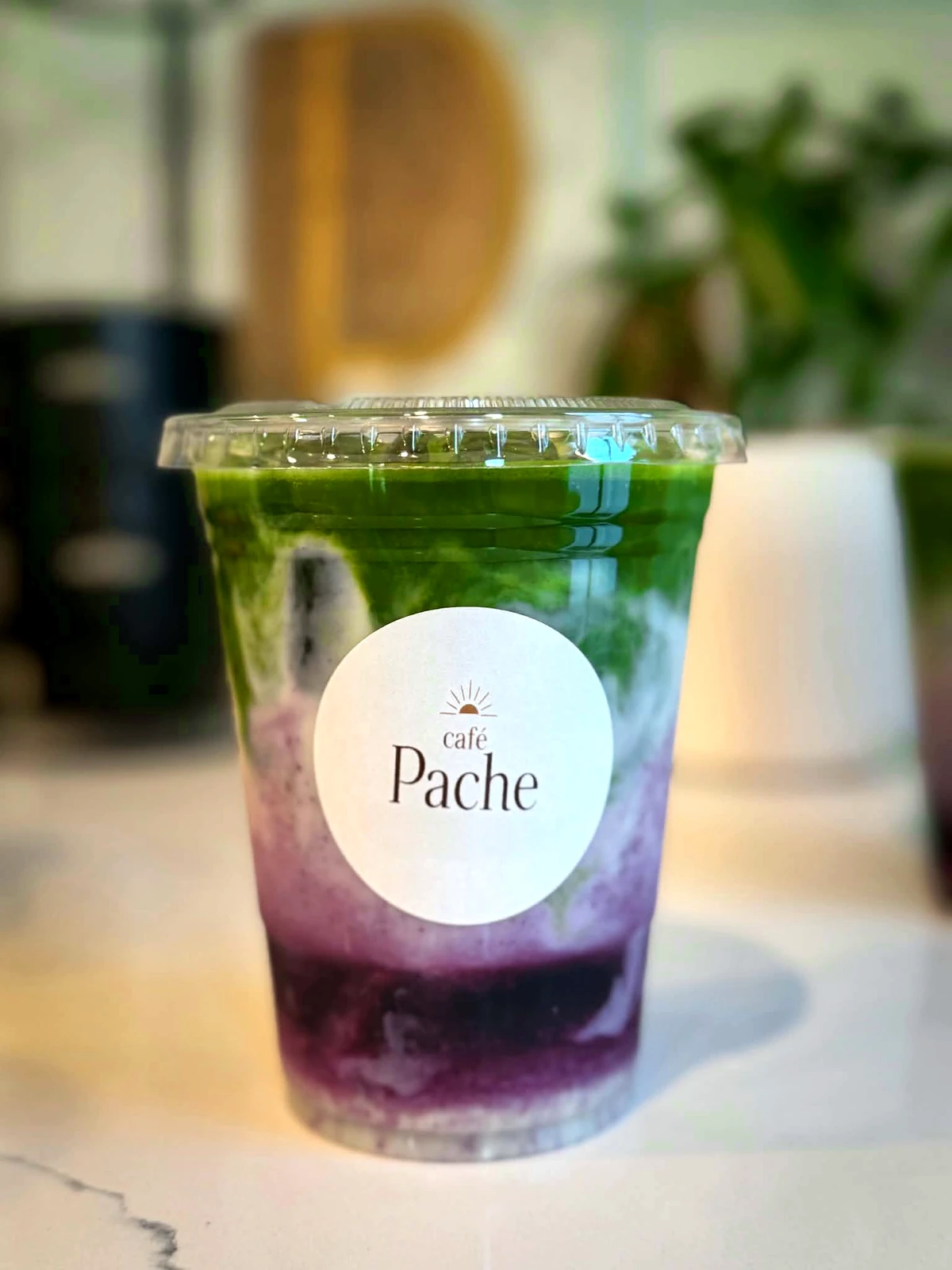 Blueberry Matcha de café Pache